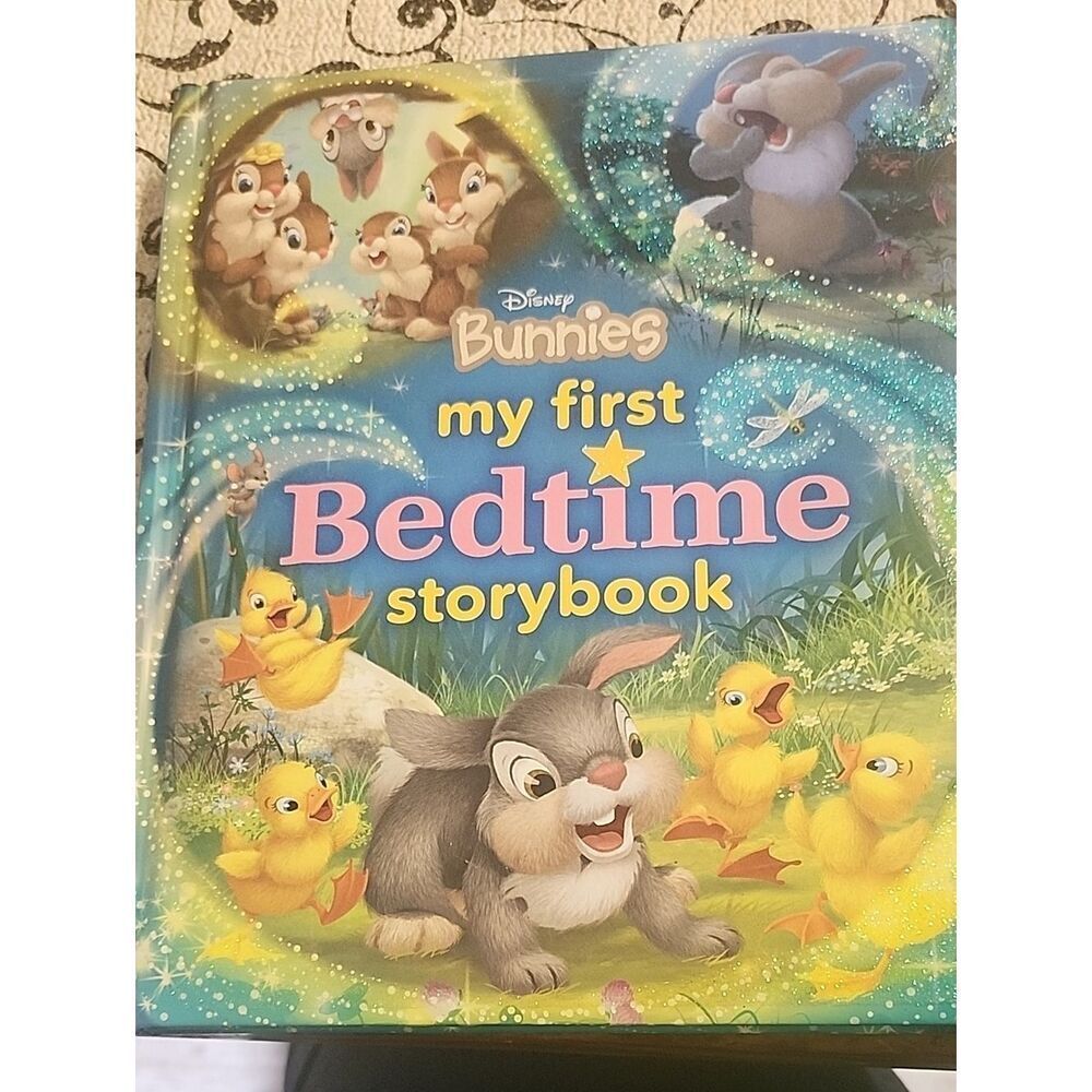 Disney Bunnies My First Bedtime Storybook - Blue, Yellow, Pink